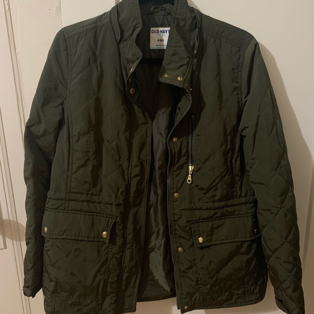 Hunter green quilted jacket
